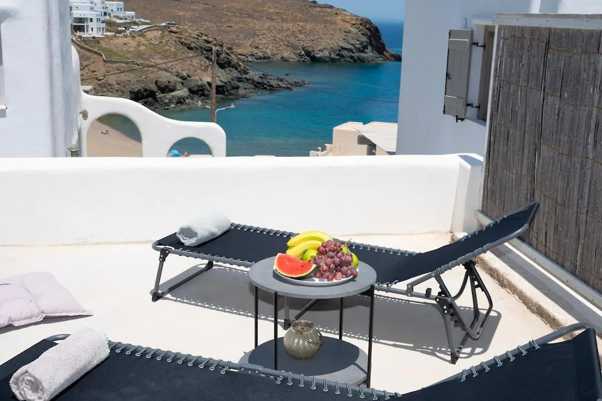 Superior 3 Beachfront Suite Hot Tub And Seaview 帕诺尔莫斯米科诺斯 0*,